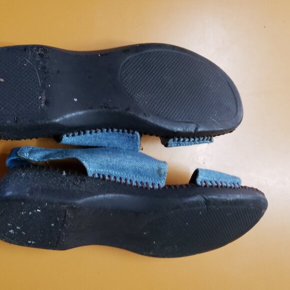 Denim purse and size 7 sandals - Picture 8 of 9